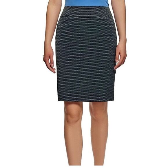NWT Womens Oodji Chic Jacquard Print Straight Pencil Skirt - Sz 4 - Picture 1 of 5